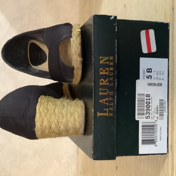 Wedge black Ralph Lauren 7.5 - Picture 2 of 4